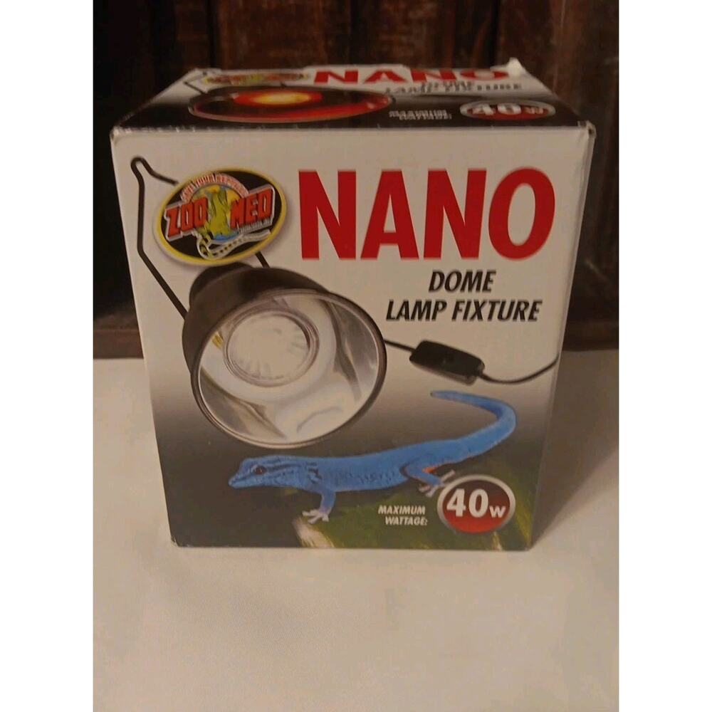 ZOO MED NANO DOME LAMP FIXTURE - 4 INCH BOTTOM DIAMETER - LF-35